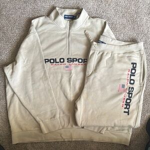 Ralph Lauren Polo Sport Beige Tracksuit